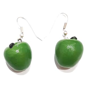 Øredobber - eple i porselen