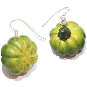 Øredobber - gresskar i porselen