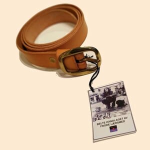 Håndlaget lærbelte