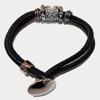 Lærarmbånd med Swarovski krystaller