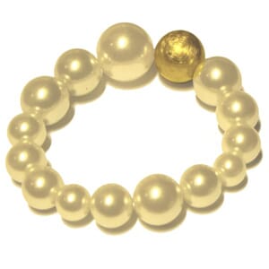 Elastisk armbånd med store perler