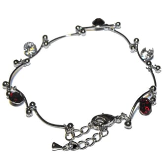 Armbånd med Swarovski krystaller
