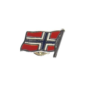 Pin med norsk flagg