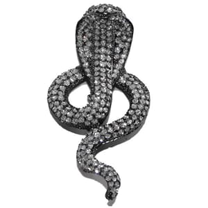 Brosje med slangemotiv