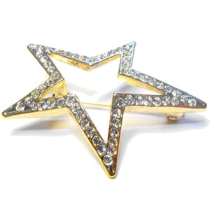 Brosje med stjernemotiv