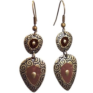 Øredobber med emalje