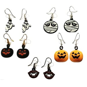 Halloween øredobber med sølvkroker