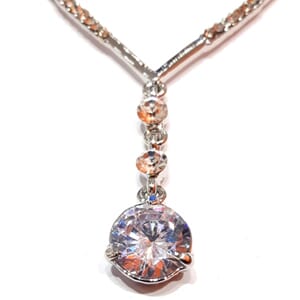 Halssmykke med cubic zirconia