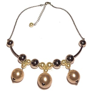 Halskjede med store perler