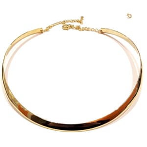 Halsklave i gullplett