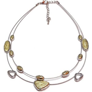 2 raders wire-halssmykke