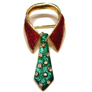 Jule-slipsnål, brosje