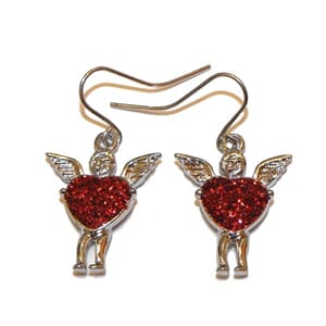 Øredobber med englemotiv