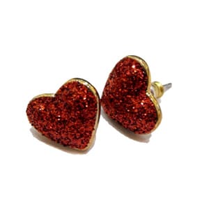 Ørestuds med hjertemotiv