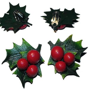 Øreclips med kristornmotiv