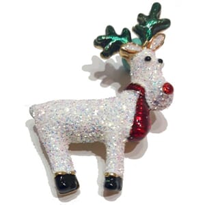 Brosje med reinsdyrmotiv