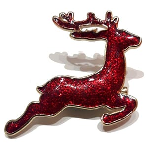 Brosje med reinsdyrmotiv