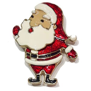 Brosje med julenissemotiv