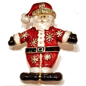 Brosje med nisse-motiv