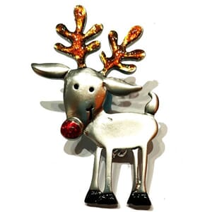 Brosje med reinsdyr-motiv