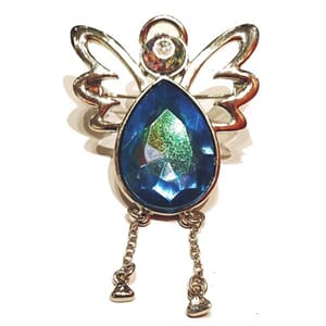 Brosje med engle-motiv