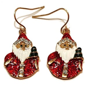 Øredobber med nisse-motiv