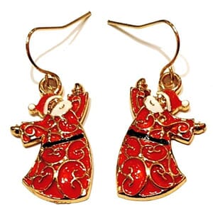 Øredobber med nisse-motiv