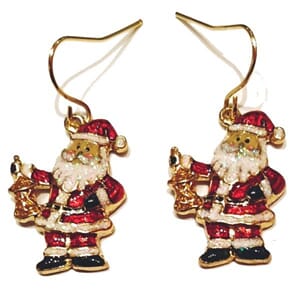 Øredobber med nisse-motiv