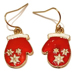 Øredobber med vottemotiv