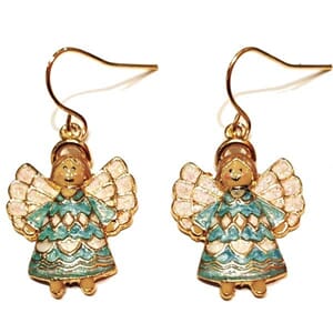 Øredobber med engle-motiv