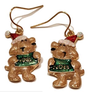 Øredobber med hunde-motiv