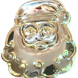 Stor brosje med julenissemotiv