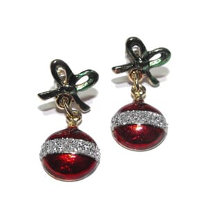 Ørestuds med julekulemotiv