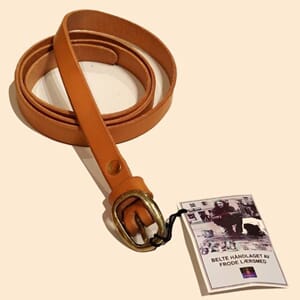 Håndlaget lærbelte