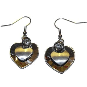 Øredobber med hjertemotiv