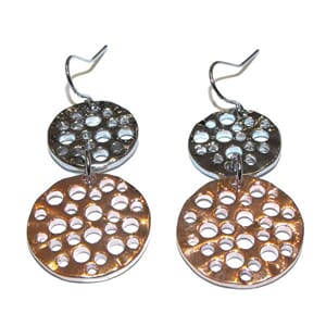 Øredobber med 2 rondeler