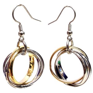 Øredobber med 3 ringer