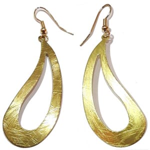 Øredobber med børstet finish