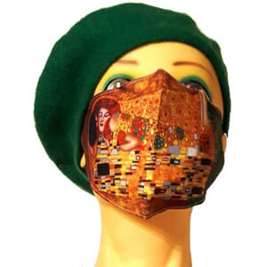 Munnbind med kunst-motiv