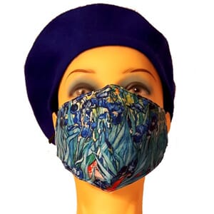 Munnbind med kunst-motiv