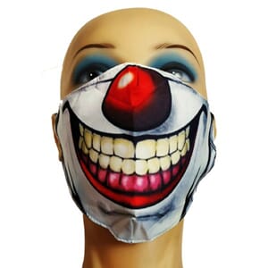 Munnbind med "Joker"- motiv