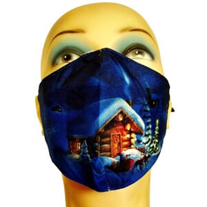 Munnbind med jule-motiv