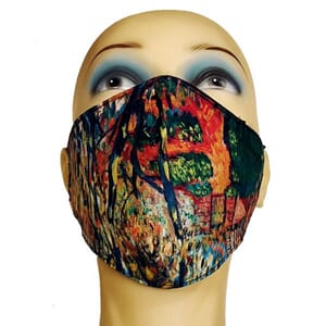 Munnbind med kunstmotiv