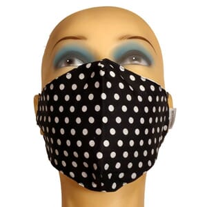 Munnbind med prikket mønster