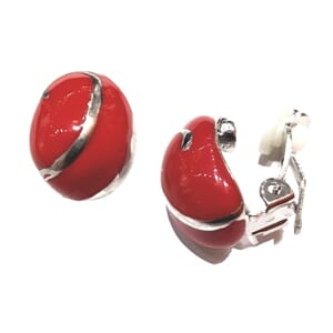 Øreclips med emalje