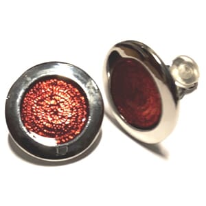 Øreclips med emalje