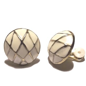 Øreclips med emalje