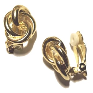 Øreclips med knutemotiv