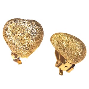 Øreclips med hjertemotiv