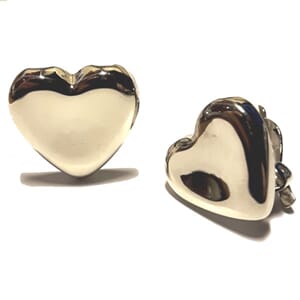 Øreclips med hjertemotiv